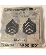 Officers Equipment Company staff sergeant Brass Combat Hardened Pins - £7.49 GBP