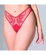 NWT Thistle and Spire SZ XL Crimson Tigris Thong Panty Retails $36 - $17.81