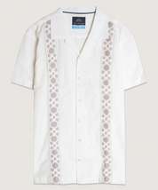Embroidered Panels Camp Shirt - $33.00