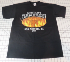 Tejano Explosion 2009 San Antonio TX Black T-Shirt Size M Jay Perez Ram ... - £19.63 GBP