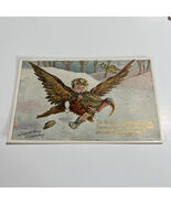 1907 FC Lounsbury Thanksgiving Postcard Boy Tries to Save Turkey from Ax... - $241.79 MXN
