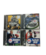 NFL Game Day 2001 NASCAR 2000 Madden 99 NHL 99 Sony PlayStation Lot of 4 - €15,42 EUR