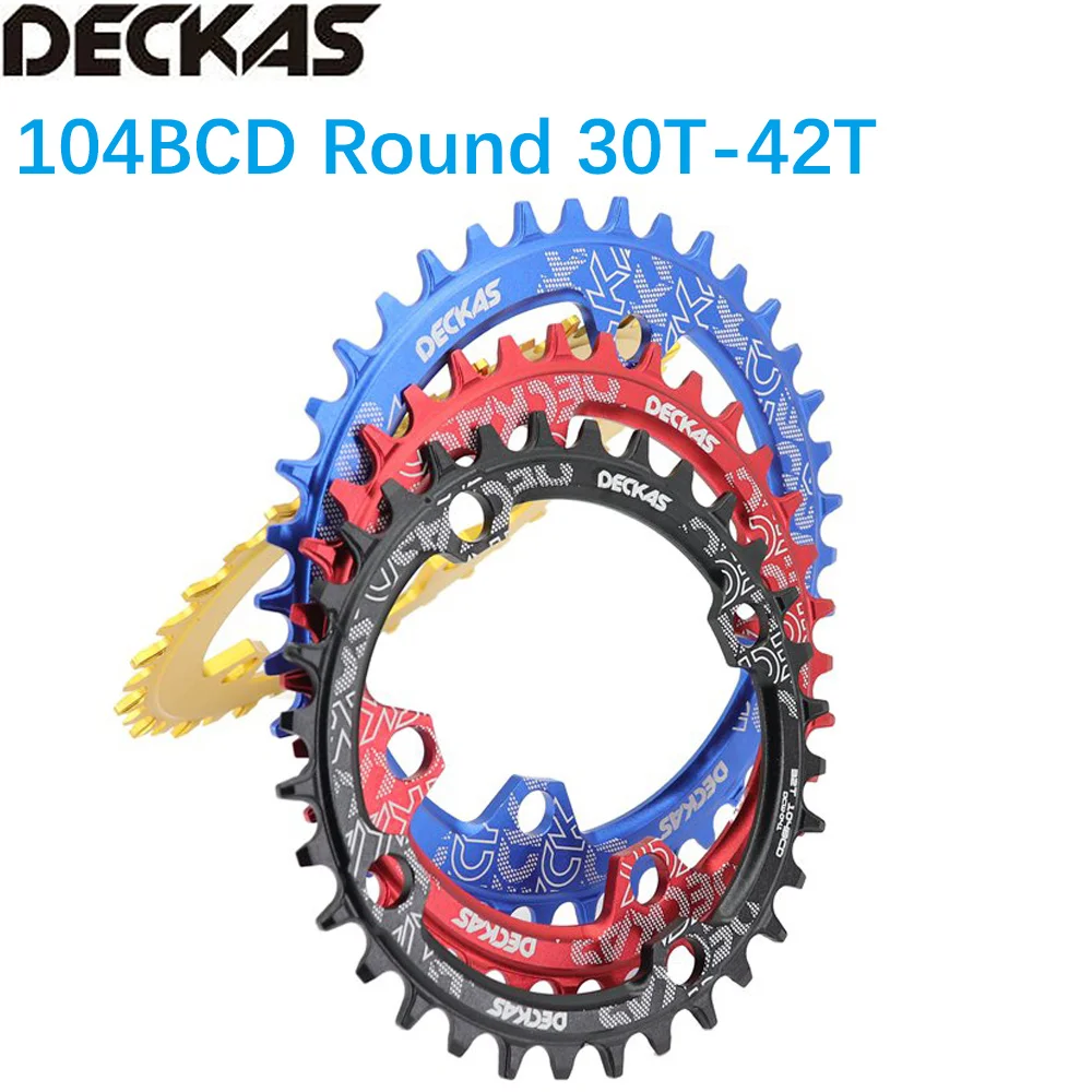 Deckas Round Chainring 104BCD  shimano 32T 34T 36T 38T tooth MTB bike bi... - $38.75