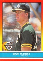 1988 Fleer Baseballs Hottest Stars #26 Mark McGwire Oakland Athletics ⚾ - £0.75 GBP