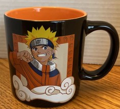 Naruto Ceramic 16 OZ. Coffee/Tea Mug Cup Black &amp; Orange New In Box - £8.65 GBP