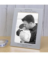 Personalised Fathers Day Our 1st Father&#39;s Day Together Silver Plated Pho... - £12.78 GBP