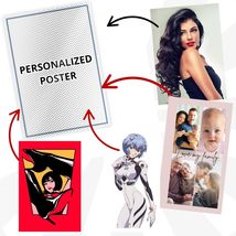 Personalized Poster Wall Art Customized Print Home &amp; Decor Gloss Anime M... - $12.99+