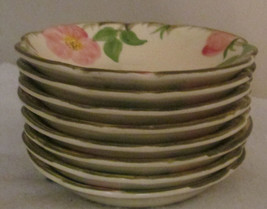 Set Of 8 Franciscan Desert Rose 5.25&quot; Berry Fruit Bowls - £32.00 GBP