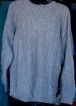 Sweater - USED - Charcoal Gray Color - Wool or Wool Blend - Unisex - Lar... - $24.74