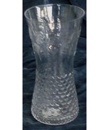 BRAND NEW Pressed Glass Vase, Wheat and Water Pattern, BRAND NEW - £15.52 GBP