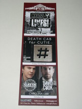 David Cook Concert Promo Card Vintage 2011 Fox Theater Pomona Gavin Degr... - $380.53 MXN