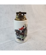 Vintage Hyalin 763 Porcelain Lighter Polo Horses Hunters Riders Dogs Tab... - £19.28 GBP