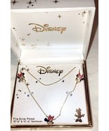 Minnie Mouse Disney Classics Triple Charm 2-piece  necklace set  NEW - $279.59 MXN