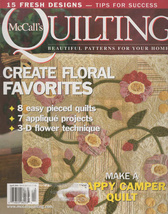 McCall&#39;s Quilting April 2004 Create Floral Favorites - £3.97 GBP