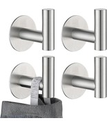 Jqk Self Adhesive Towel Hook Brushed, No Drill Stick On Coat Robe Clothe... - $728.49 MXN