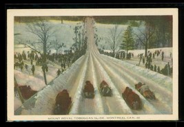 Vintage Postcard Mount Royal Toboggan Slide Montreal Canada 1937 Station... - £7.76 GBP