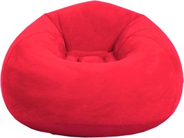 Beanless Bag Inflatable Chair, Air Sofa Outdoor Inflatable Lazy Sofa Chair,, Red - £25.94 GBP