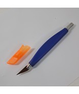 Fiskars Softgrip Craft Detail Knife blue soft grip w/ cap scrapbooking p... - $416.01 MXN