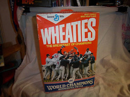 1987 minnesota twins wheaties box world champions full of cereal puckett... - $19.99