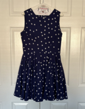 Maison Jules Ladies Dress Navy With White Polka Dots Size M - $11.99