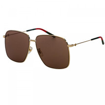 GUCCI GG0394S 002 Gold/Brown 61-14-145 Sunglasses New Authentic - $254.79