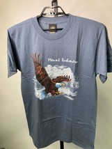 VTG Mens Single Stitch USA Prairie Mountain Mount Rushmore T-Shirt Large L Eagle - £13.19 GBP