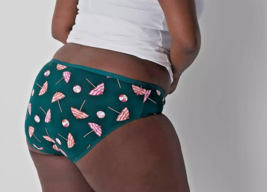 Lane Bryant CACIQUE Cotton Full Brief Panty GREEN BEACH UMBRELLA Plus 30... - $17.33