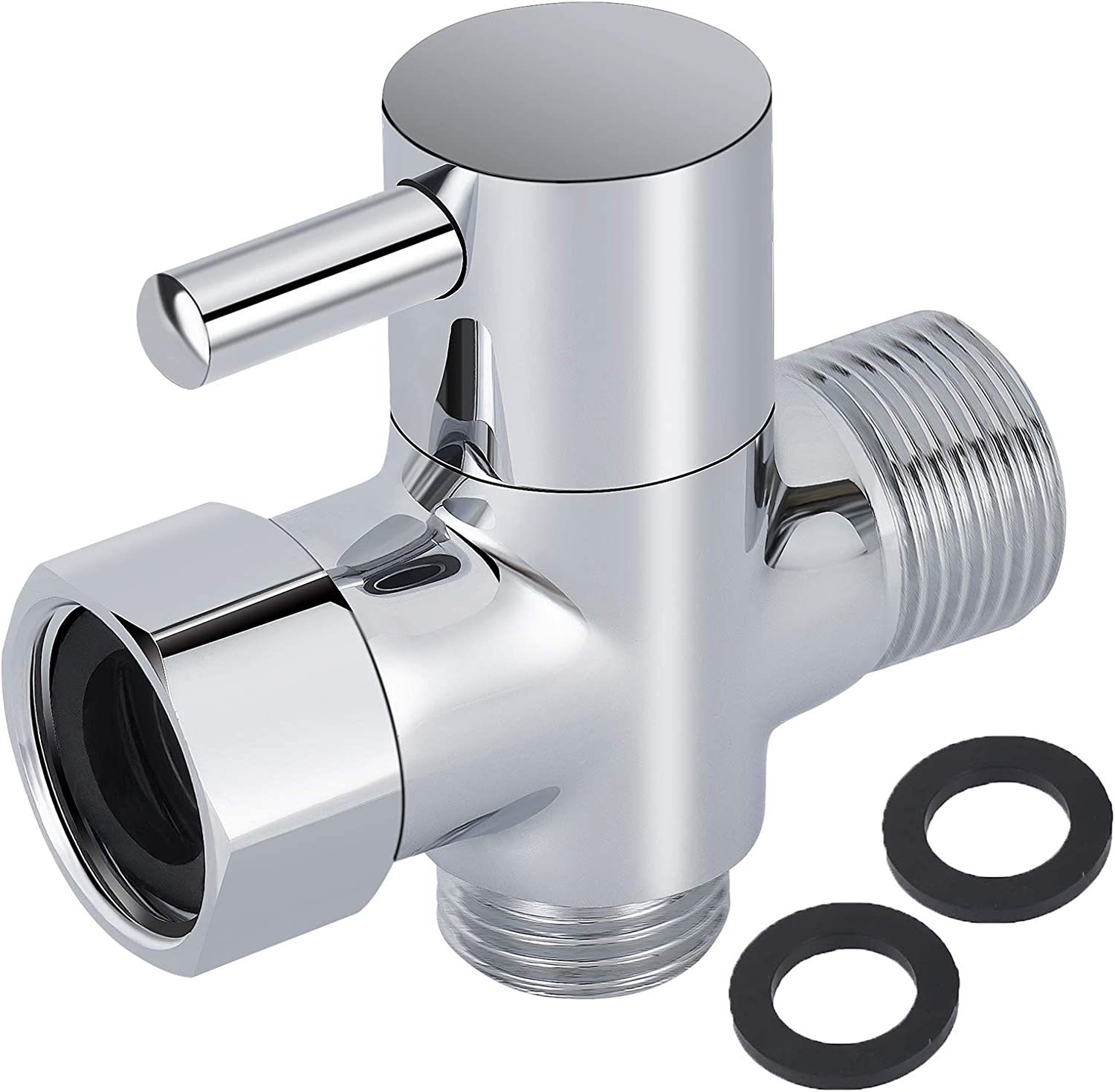 Brass T-Adapter For Bidet, 7/8 1/2 T-Valve Adapter For Bidet Sprayer Wit... - $29.94