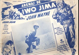 Sands of Iwo Jima 12.5&quot;x17&quot; Lobby Card John Wayne John Agar Mexican - £38.15 GBP
