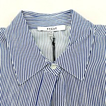 Ro &amp; De Womens Striped Sharkbite Hem 3/4 Sleeve Shirt Size XS Blue White - £3.17 GBP