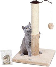 22&quot; Cat Scratching Post, Natural Sisal Scratchers Trees for Indoor Cats ... - £9.94 GBP