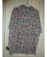 Mens floral Short Sleeve Snap Shirt Large 2XL Custom made Assorted colors - $14.84
