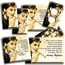 Audrey Hepburn Breakfast At Tiffany&#39;s Light Switch Outle Wall Plate Room Decor - £11.18 GBP+