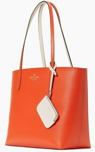 Kate Spade Ava Reversible Orange Leather Tote Pouch NWT K6052 $359 MSRP FS - £116.54 GBP