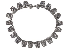 16&quot; 1920&#39;s Art Deco Sterling silver choker necklace - £182.68 GBP