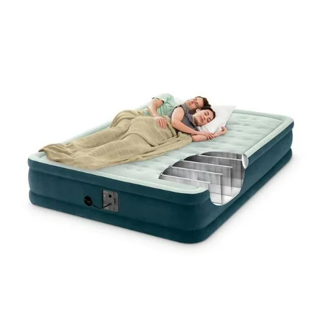 Intex Queen 15&quot; Dura-Beam Dream Lux Airbed Mattress with Built-in Pump - $39.99