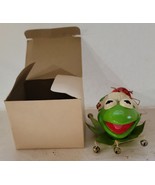 Vtg 1979 Jim Henson Kermit Court Jester Ceramic Christmas Ornament w/Box... - €24,93 EUR