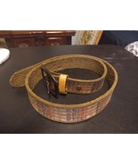 LEATHER ISLAND BY BILL LAVIS PERFECTLY DISTRESSED MEN&#39;S BELT US COLORS S... - £29.03 GBP