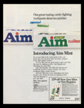 1982 Aim New Aim Mint Toothpaste Circular Coupon Advertisement - £14.98 GBP