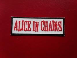 ALICE IN  CHAINS AMERICAN HEAVY ROCK MUSIC BAND EMBROIDERED PATCH  - £3.90 GBP