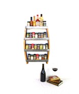 Wine Barrel Spice Rack - Rosemary - Made from retired California Wine Ba... - $199.00