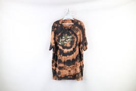 Nike Womens 2XL XXL Big Logo Swoosh Camouflage Acid Wash Short Sleeve T-... - $29.65