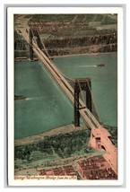 George Washington Bridge Aerial View New York City NY NYC WB Postcard XA2 - £2.25 GBP