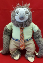 Disney Store Plush Flash the Sloth Zootopia Plush 14” Authentic Stuffed ... - $14.87