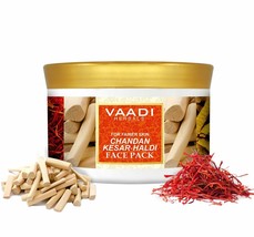 Vaadi Herbals Face Pack Sandalwood Saffron &amp; Turmeric Ayurvedic Face Pack 600 gm - $33.54