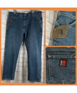 Wrangler Riggs Workwear Jeans Men&#39;s 40x30 Straight Leg Pants Dark Wash D... - $44.54