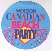 Beer Coaster Molson Canadian Beach Party - £0.55 GBP