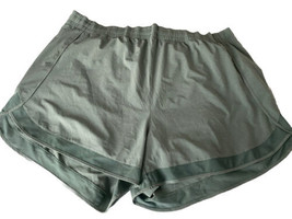 Athleta Green Striped Lined Running Shorts Size 3X - £16.69 GBP