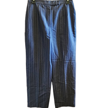 Blue Pinstripe Dress Pants Size 6 Petite  - £19.49 GBP