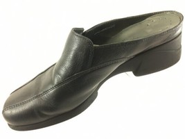 SH26 Mephisto Airjet UK 5.5 US 8 Black Leather Bicycle Toe Loafer Low Heel - £15.98 GBP